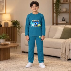 Boy's autumn cotton pajamas